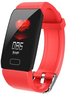 Smart Armband 5 Kleuren Screen Tracker Waterdichte Sport Armband Smartband BT4.0 Fitness Polsband Voor Ios/Android Smartphones Rood