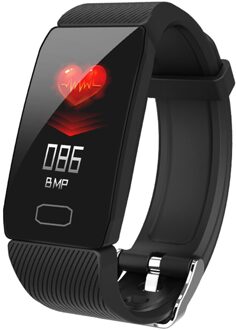 Smart Armband 5 Kleuren Screen Tracker Waterdichte Sport Armband Smartband BT4.0 Fitness Polsband Voor Ios/Android Smartphones zwart