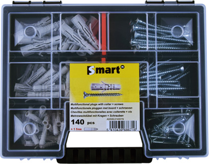 SMART | Assortimentdoos pluggen+schroeven 140dlg - SM0ASSN000603