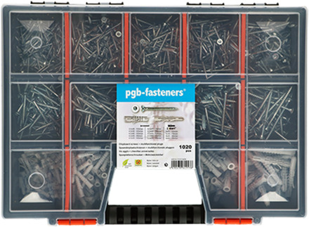 SMART | Assortimentdoos schroef+pluggen 1070dlg - SM0ASSN000803