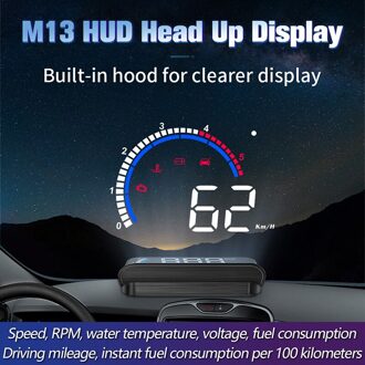 Smart Auto Display Hd Speed Projector Automobile Universele Hud Heads-Up Display F-Best
