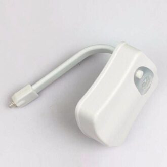 Smart Badkamer Wc Opknoping Nachtlampje 8 Kleuren Automatische Sensor Body Motion Activated Op/Off Toilet Lamp Batterij-Operated