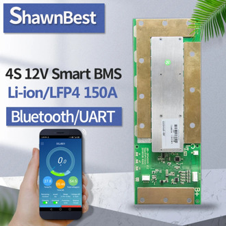 smart bms 4s 12v 150a Balancing board lifepo4/lipo solar inverter Bluetooth Electronic NTC app battery indicator pcm