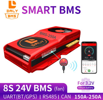 smart bms circuit board lifepo4 battery 8s lifepo4 24V 150A 200A 250A Bluetooth 485 to USB device CAN NTC UART 400ah battery bms