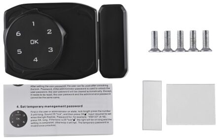 Smart Cabinet Lock Universal Keyless Lock Cabinet Electronic Induction Lock for 3-12mm Thick Glass Wooden Chest Drawer Cupboard Silver