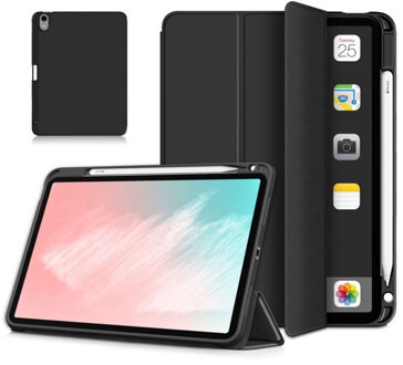 Smart Case Tri-fold met Pencil Houder iPad Air 2020 zwart
