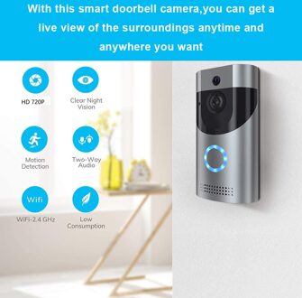 Smart Deurbel Camera Wifi Draadloze Call Intercom Video-Eye Voor Appartementen Deur Bell Ring Voor Telefoon Home Security Camera