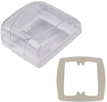 Smart Deurbel Ring Socket Waterdichte Apparaat Deurslot Cover Switch Knop Bescherming Apparaat Security Anti-Splash Doos tansparent