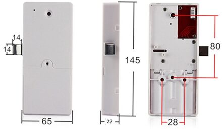 Smart Digitale Elektronische Kast Lock Vingerafdruk Touch Wachtwoord Keyless Toetsenbord Voor Bestand Opslag, Kast, Lade, Kast