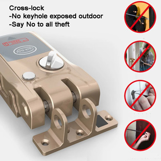 Smart Door Lock Invisible/Hidden Lock Remote Control/Bluetooth/Phone/Magnetic lock Electronic Lock Home/Loft/Garage Gate Opener