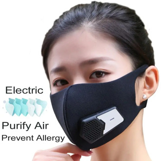 Smart Dust-proof Electric Mask Anti-Pollution Anti Dust Respirator Filter Outdoor Air Breathing Purifier