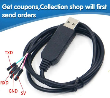 Smart Electronics PL2303 PL2303HX USB to UART TTL Cable Module 4p 4 pin RS232 Converter Serial Line Support Linux Mac Win7