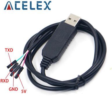 Smart Electronics PL2303 PL2303HX USB to UART TTL Cable Module 4p 4 pin RS232 Converter Serial Line Support Linux Mac Win7