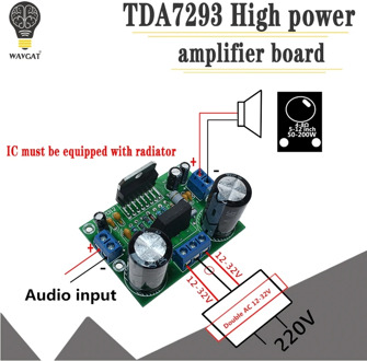 Smart Electronics TDA7293 AC 12V-32V 100W Digital Audio Amplifier Single Channel AMP Board