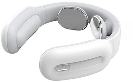 Smart Elektrische Nek En Schouder Massager Pain Relief Tool Gezondheidszorg Ontspanning Halswervel Fysiotherapie wit