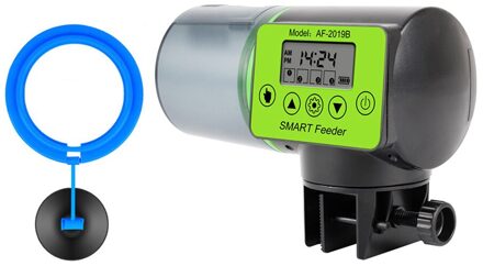 Smart Fish Tank Automatische Timer Feeder Machine Aquarium Intelligente Controle Timing Lcd Aangeven Voeden Dispenser Accessoires ronde Feeding Ring
