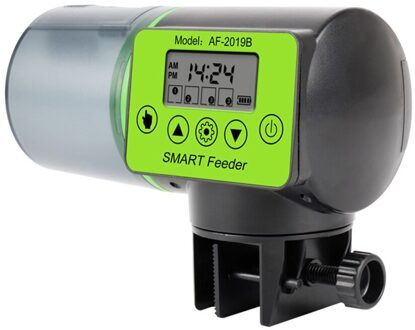 Smart Fish Tank Automatische Timer Feeder Machine Aquarium Intelligente Controle Timing Lcd Aangeven Voeden Dispenser Accessoires zonder Feeding Ring