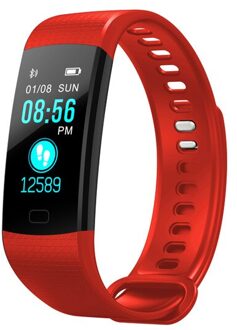 Smart fitness armband Y5 Bluetooth gezondheid armband hartslag bloeddruk monitoring stappenteller kleur display smart armband Rood