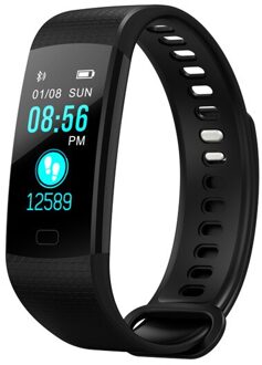 Smart fitness armband Y5 Bluetooth gezondheid armband hartslag bloeddruk monitoring stappenteller kleur display smart armband zwart