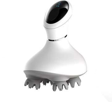 Smart Head Massager Vibrerende Massage Voor Hoofd Timing Controle Vier Siliconen Klauwen Wassen Haar 3D Elektrische Scaple Massage Speelgoed LED Screen