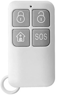 Smart Home Burglar Alarm Accessories 433Mhz Wireless Remote Control 4 Key Remote Control