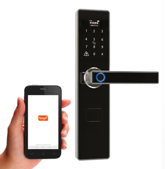 Smart Home door Lock Electric lock Biometric Fingerprint lock Key Code NFC card phone Tuya Wifi Villa Castle Indoor lock