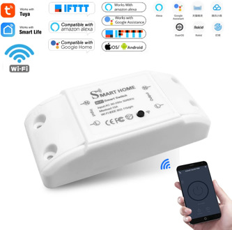 Smart Home House Wifi Wireless Remote Switch Breaker Domotic LED Light Controller Module Alexa Google Home Smartlife Tuya APP