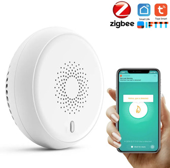 Smart Home Mini ZigBee Gas Detector Household Combustible Gas Natural CH4 Leak Detector Gas Leak Tester Tuya APP Remote Control