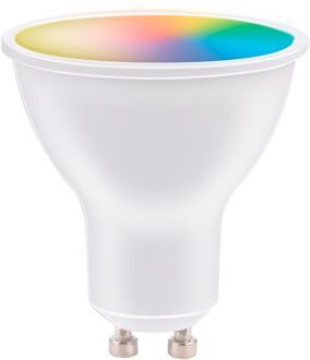 Smart Home RGB Lamp - GU10 - LED - App Besturing - Voice Control - Alexa - Google Home Wit