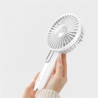 Smart Home Usb Kleurrijke Laag Geluidsniveau Handheld Multifunctionele Creatieve Mini Fan Outdoor Zomer Koel WH
