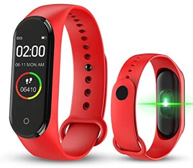 Smart Horloge Armband M4 Smart Band Horloge Smartwatch Android Ios Mi 4 M Bluetooth Berrych Smartband Smart Armband B1 rood