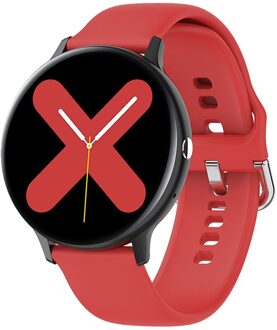 Smart Horloge Mannen Bluetooth Call Spelen Muziek Fitness Armband Smartwatch Vrouwen IP67 Full Touch Sport Digitale Horloge Voor Android Ios I11 rood