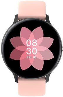 Smart Horloge Mannen Bluetooth Call Spelen Muziek Fitness Armband Smartwatch Vrouwen IP67 Full Touch Sport Digitale Horloge Voor Android Ios I11 roze