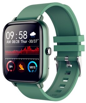 Smart Horloge Mannen Custom Dial Bluetooth Call Sport Fitness Armband IP67 Waterproo Muziek Controle Full Touch Horloge Smartwatch Vrouwen groen