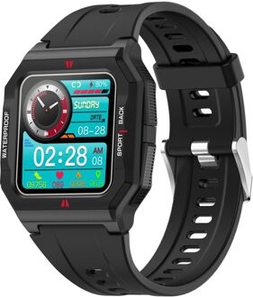 Smart Horloge Mannen/Vrouwen P10 Full-Touch Hart-Rate Monitor IP67 Waterdichte Fitness Tracker Smartwatch Man Vrouw sport Horloges zwart