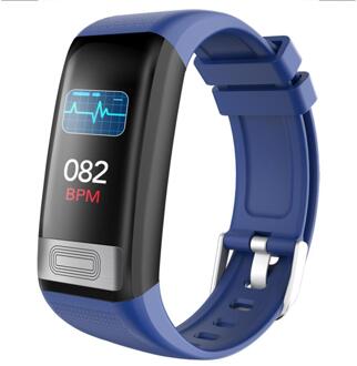 Smart Horloge Mannen Vrouwen Smartwatch Android Ios Bluetooth 4.0 Bloeddrukmeting Hartslagmeter Sport Smart Horloge blauw