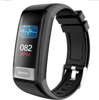 Smart Horloge Mannen Vrouwen Smartwatch Android Ios Bluetooth 4.0 Bloeddrukmeting Hartslagmeter Sport Smart Horloge zwart