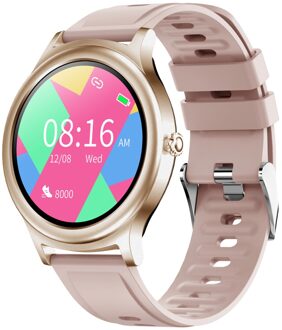 Smart Horloge Mannen/Vrouwen V31 Fitness Armband Bluetooth Waterdichte Hartslagmeter Smart Horloge Vrouwen Fitness Tracker Smartwatch Goud