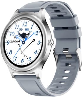 Smart Horloge Mannen/Vrouwen V31 Fitness Armband Bluetooth Waterdichte Hartslagmeter Smart Horloge Vrouwen Fitness Tracker Smartwatch Zilver