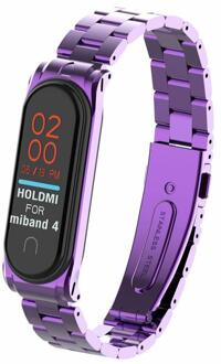 Smart Horloge Vervanging Armband Riem Metalen Roestvrij Stalen Band Voor Xiaomi Mi Band 4 Polsband Voor Xiaomi Miband 4 band 05