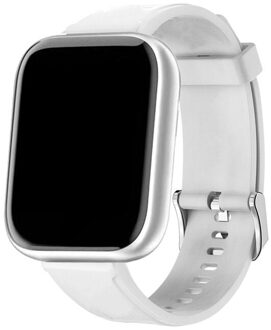 Smart Horloge Vrouwen Mannen Sport Bluetooth Smart Band Hartslagmeter Bloeddruk Fitness Tracker Armband Voor Android Ios Silica wit