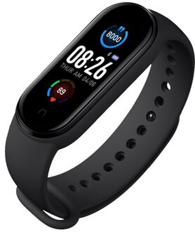 Smart Horloge Waterdicht Sport Band Polsband Voor Apple Android Smartwatch Hartslagmeter Bloeddruk Voor Mannen Vrouwen zwart