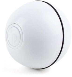 Smart Interactieve Kat Speelgoed Usb Oplaadbare Led Light Self Draaiende Bal Huisdieren Spelen Krassen Ballen Speelgoed wit