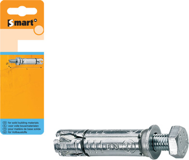 SMART | Keilbout met tapbout M8x35x90 Zn | 3 st SM000T001080090H