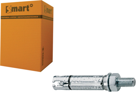SMART | Keilbout SMART+ankerstang M12x65x155 Zn | 10 st SM000K0011201553