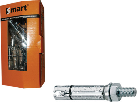 SMART | Keilbout SMART+ankerstang M8x20x75 Zn | 25 st SM000K001080075E