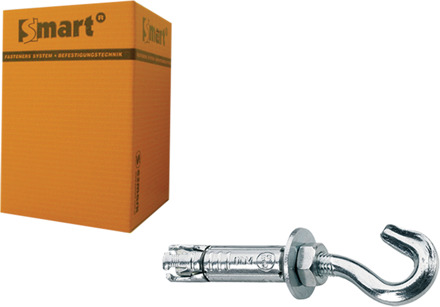 SMART | Keilbouthuls + haak M12x140 Zn | 10 st SM00TR0011201403