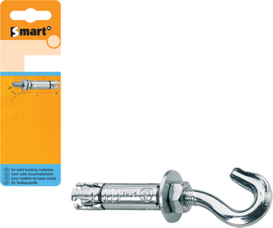 SMART | Keilbouthuls + haak M8x90 Zn SM00TR001080090H