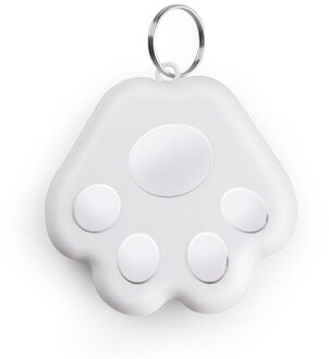 Smart Key Finder Mini Bluetooth Tracker Apparaat Auto Alarm Tegel Portemonnee Sleutels Alarm Locator Realtime Kids Huisdieren Anti-verloren wit