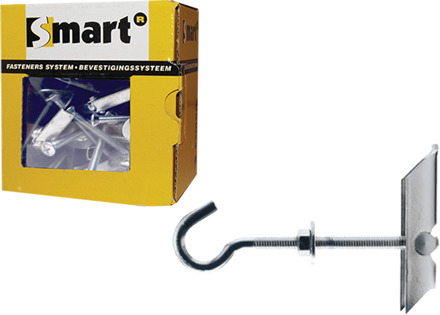 SMART | Kipankers + haak M6x100 Zn SM0GAC001060100E
